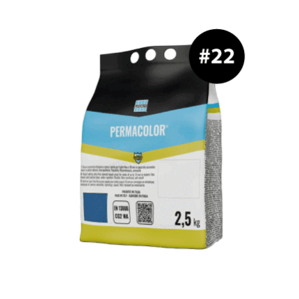 PERMACOLOR #22 cementinis glaistas plytelių tarpams glaistyti, 2,5kg,