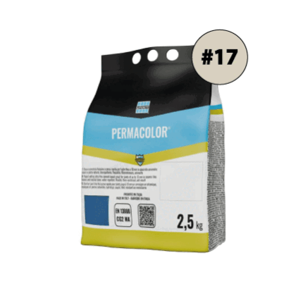 PERMACOLOR #17 cementinis glaistas plytelių tarpams glaistyti, 2,5kg,