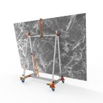 "Cargo" vežimėlis didelio formato plytelėms transportuoti