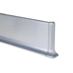 Grindjuostė METAL LINE 90, aliuminis SILVER ŠVEISTAS, H 80 mm, L2000 mm