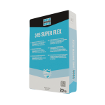 Cementiniai klijai 345 SUPER FLEX, balti, 20 kg, (C2TE S2)