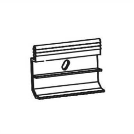 Grindjuostė METAL LINE 93, fiksavimo laikikliai,100 vnt/pak