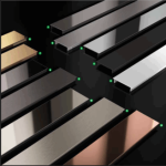 Linijinis dušo trapas, POLIRUOTO AUKSO spalva, L 600 mm - Image 3