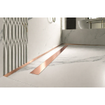 Linijinis dušo trapas, POLIRUOTO RAUSVO AUKSO spalva, L 700 mm