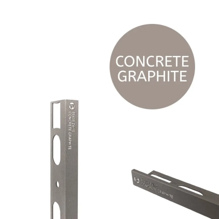 Aliuminis TREND CONCRETE GRAPHITE BETONO SPALVOS, Y forma, H 11 mm, L2700 mm