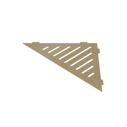 Kampinė dušo lentynėlė, AUKSINĖ ŠVEISTA, trikampė, vnt.