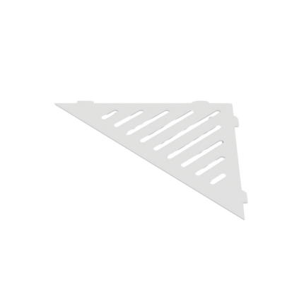 Kampinė dušo lentynėlė, BALTA, trikampė, vnt.