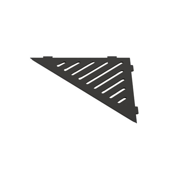 Kampinė juoda matine Kampinė dušo lentynėlė, JUODA, trikampė, vnt. - Image 1