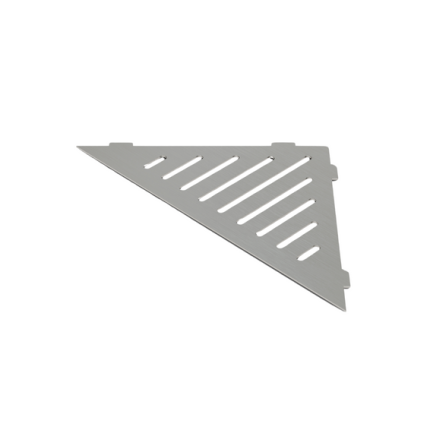 Kampinė dušo lentynėlė,SIDABRINĖ ŠVEISTA, trikampė, vnt.