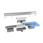 Linijinis dušo trapas, POLIRUOTO AUKSO spalva, L 600 mm - Image 4