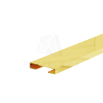 Nerūdijančio plieno intarpas, GOLD MIRROR, C-forma, L2700mm