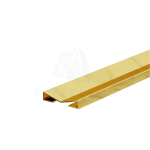 Nerūdijančio plieno intarpas, GOLD MIRROR, M-forma, L2700mm