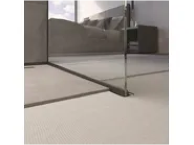 Profilis dušo stiklui (dešininis), NERŪDIJANTIS PLIENAS JUODAS MATINIS (RAL 9005), L 1200 mm