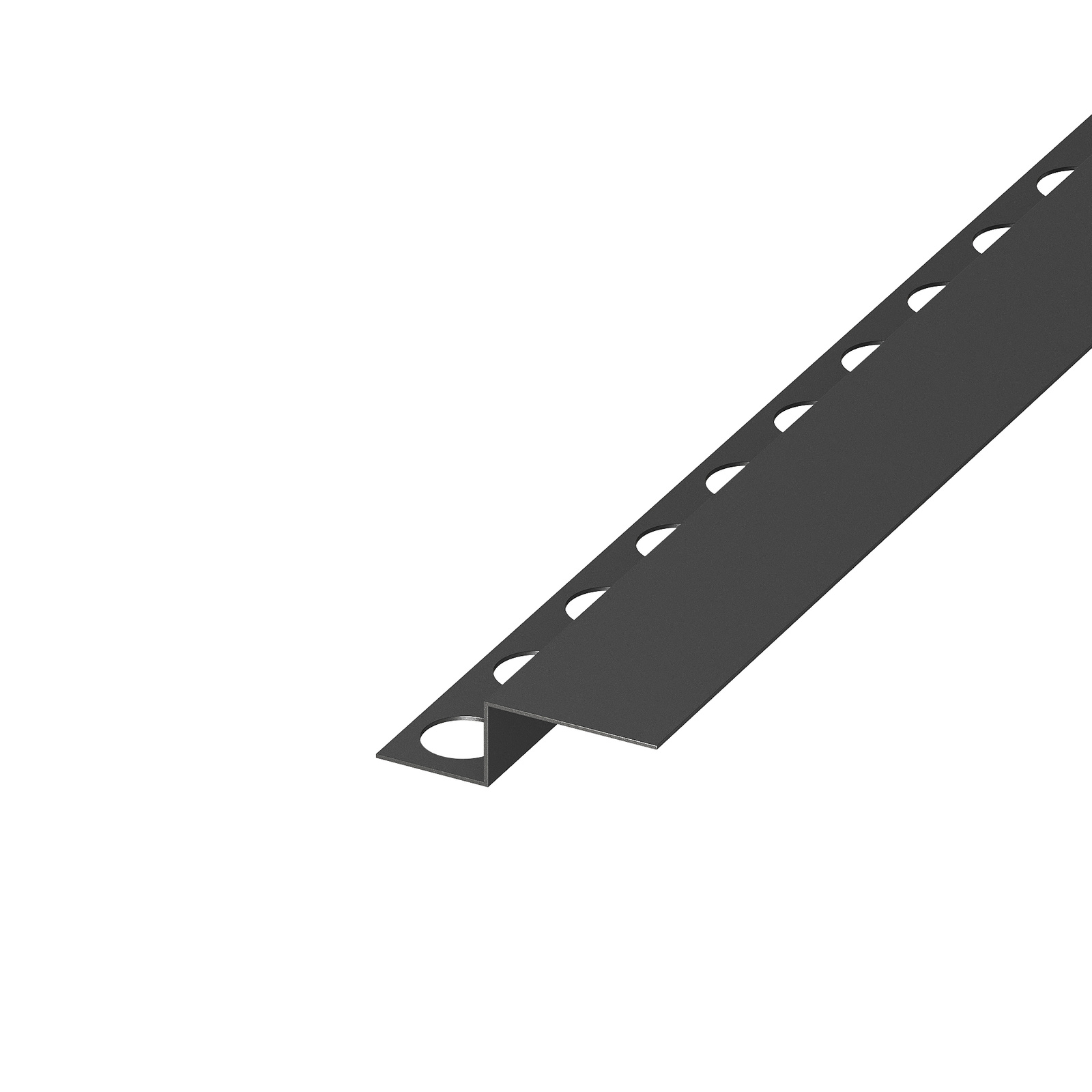 Priekinė dušo sienelė JUODAS MATINIS Dušo profilis, JUODAS MATINIS, priekinis, L1500mm - Image 1