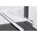 Dušo profilis, SIDABRINIS VEIDRODINIS, priekinis, L1500mm - Image 4