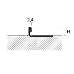 Nerūdijančio PLIENO PROFILIS, L forma, H 6 mm, L2700 mm - Image 2