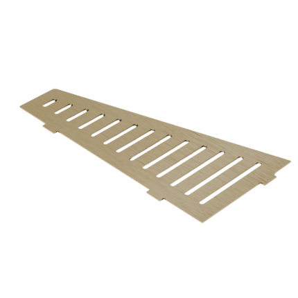 Kampinė dušo lentynėlė, AUKSINĖ ŠVEISTA, trapecinė, vnt.