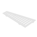 Kampinė dušo lentynėlė, BALTA, trapecinė, vnt.