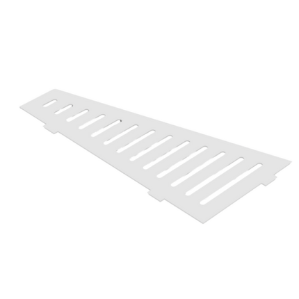 Kampinė dušo lentynėlė, BALTA, trapecinė, vnt.