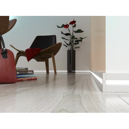 Grindjuostė PROLIGHT METAL LINE 89, aliuminis SILVER, H 60 mm, L2000 mm