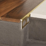 Žalvaris NATŪRALUS, M formos intarpas, 5x25 mm, L 2700mm