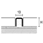 Žalvaris POLIRUOTAS, U formos, 10x10 mm, L 2700mm - Image 2