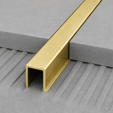 Žalvaris NATŪRALUS, U formos, 8x10 mm, L 2700mm