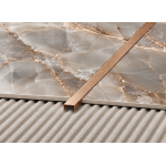 Nerūdijančio plieno rektifikuotas BRONZE BRUSHED profilis, U forma , 8x8 mm, L 2700mm