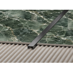 Nerūdijančio plieno rektifikuotas GUN METAL BRUSHED profilis, U forma , 8x20 mm, L 2700mm